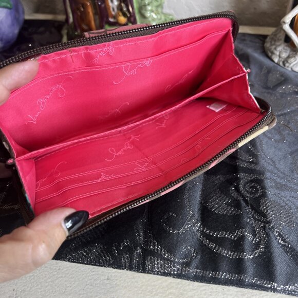 Vera Bradley Turnlock Floral Wallet Retired Pattern - Picture 4 of 8